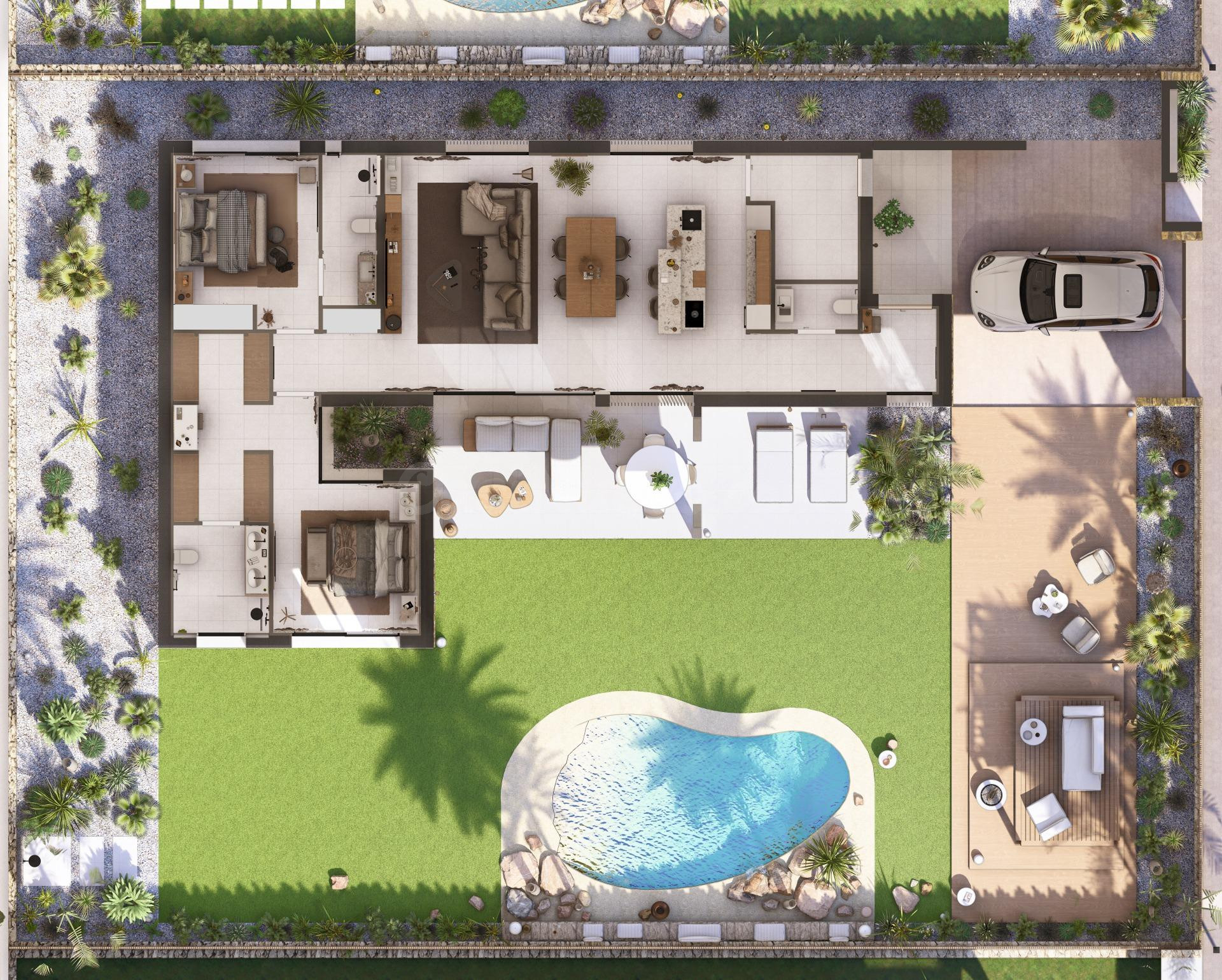 Villa 3 dormitorios con terraza y piscina privada - foto 4