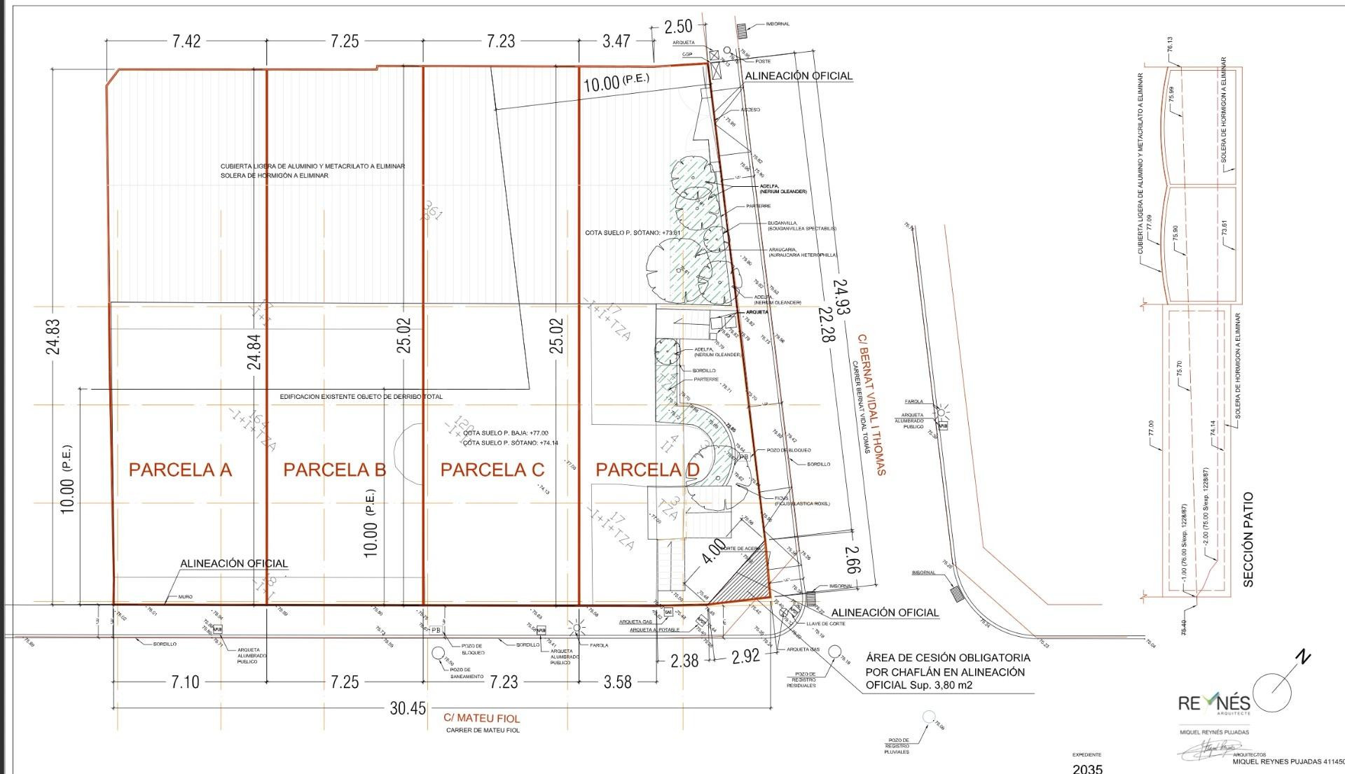 Edificio-solar en Son Rapinya con proyecto para 4 adosados - foto 3