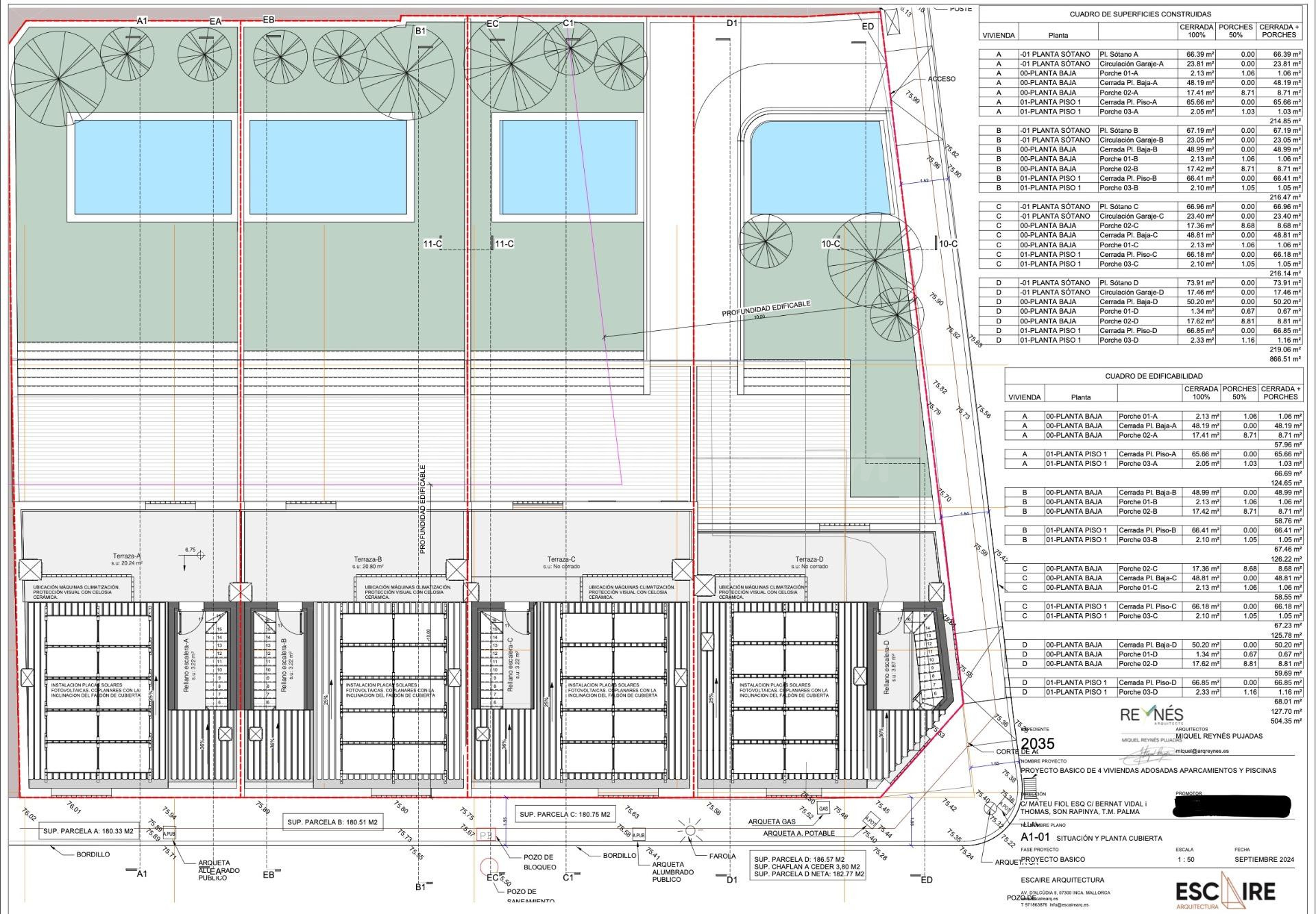 Edificio-solar en Son Rapinya con proyecto para 4 adosados - foto 4