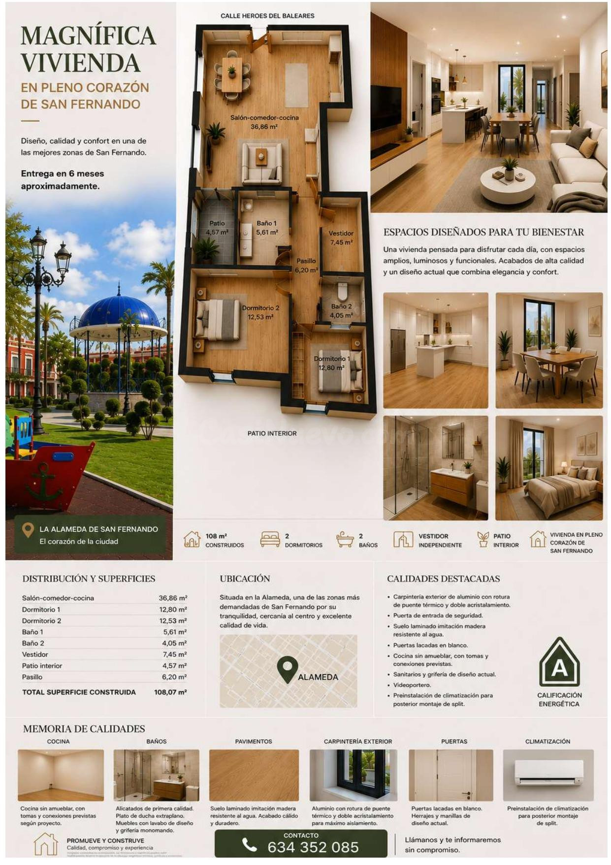 EXCLUSIVA VIVIENDA A ESTRENAR EN LA ALAMEDA - foto 2