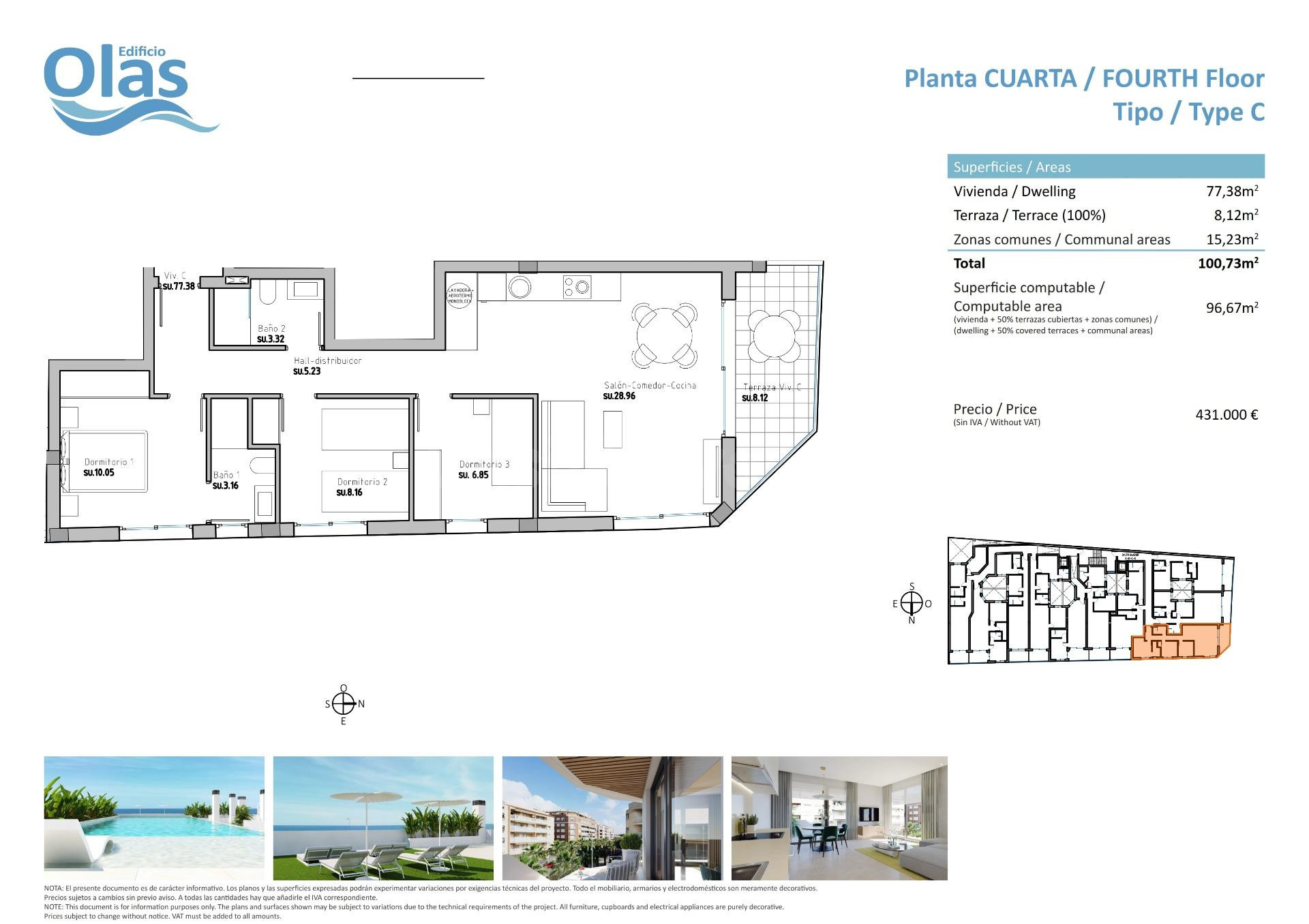 Bonito apartamento en Guardamar del Segura - foto 4