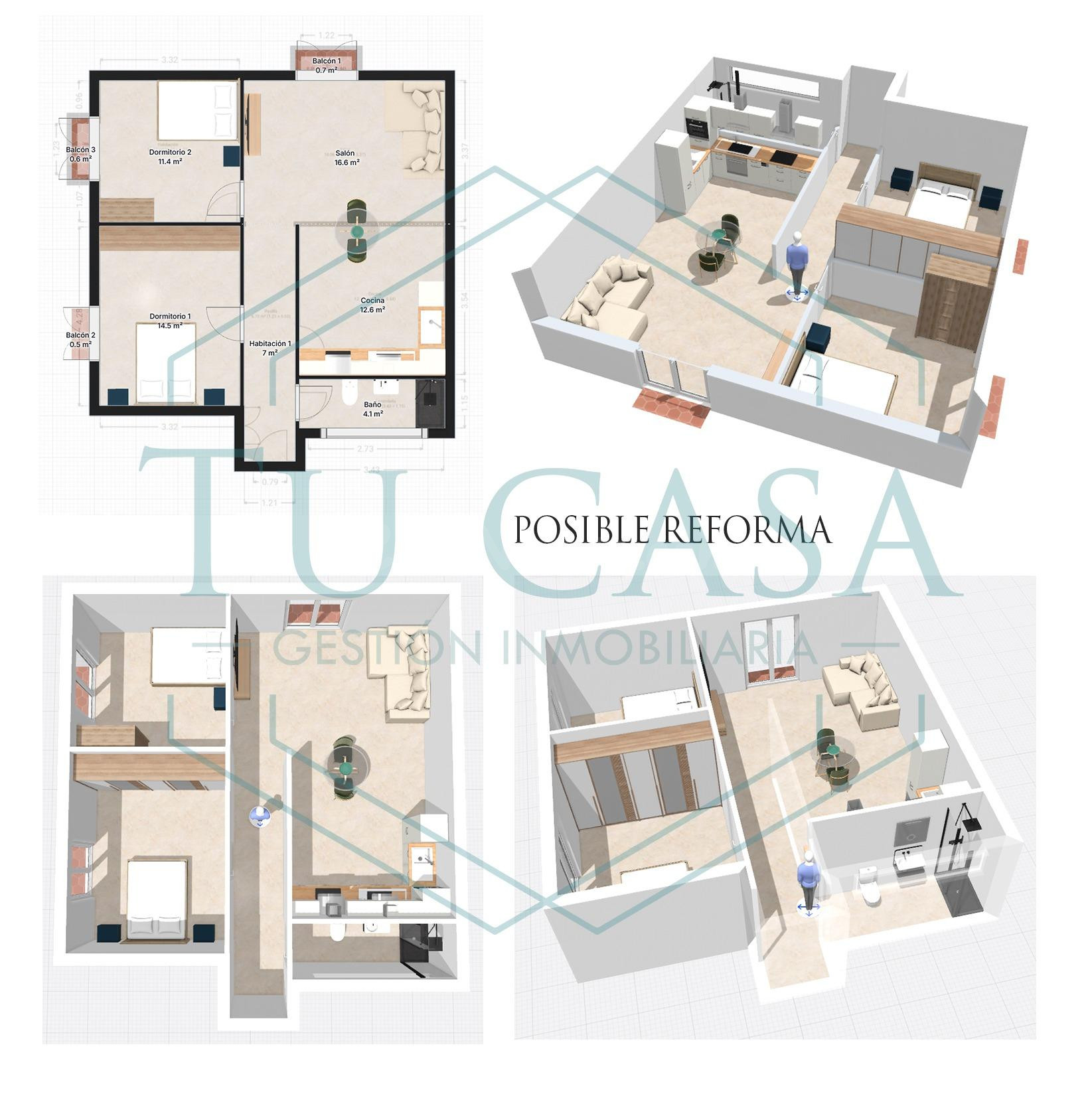 Se vende piso en pleno corazón de Cádiz a reformar parcialme - foto 2