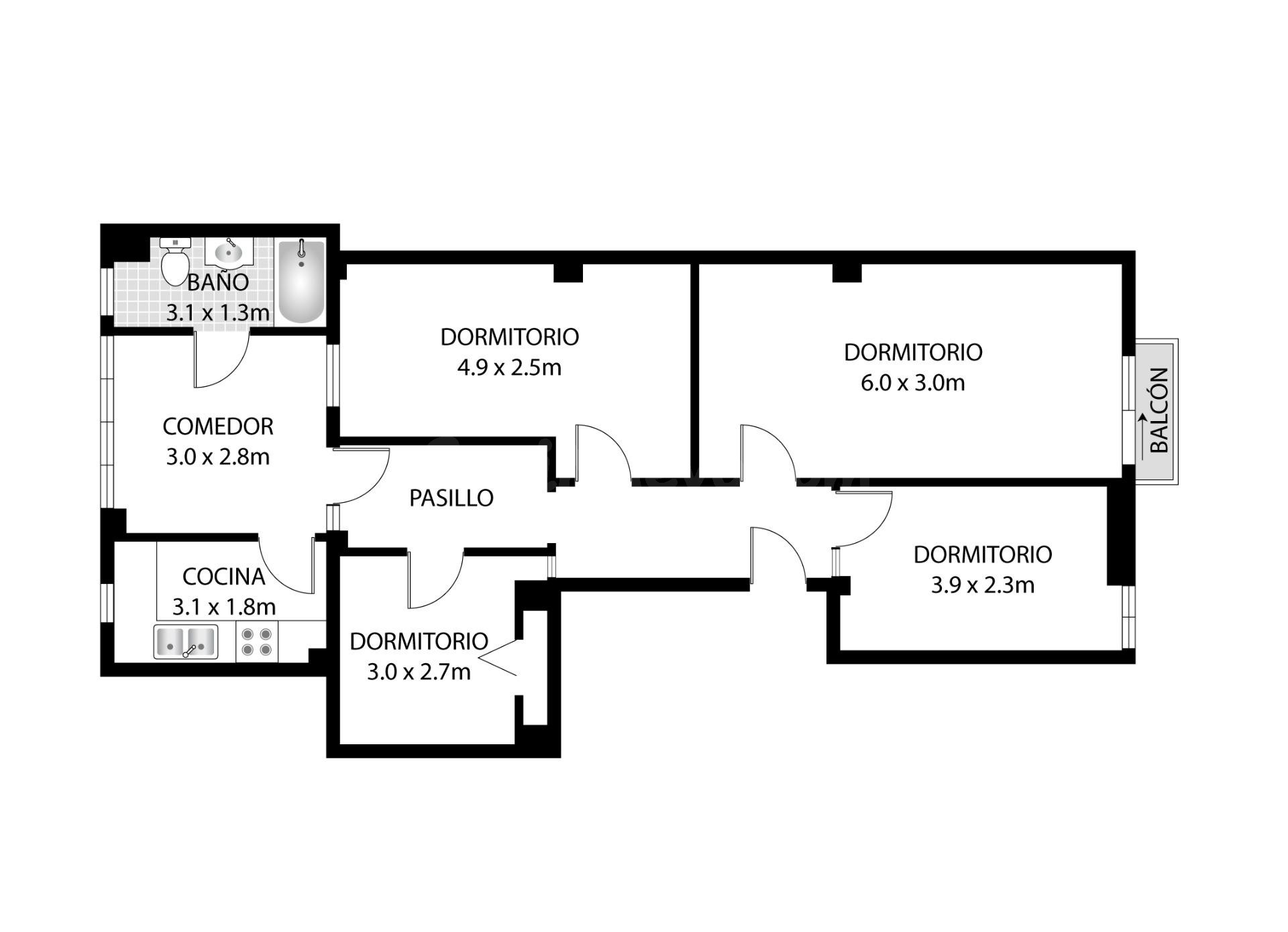 SOMON GESTIONA A LA VENTA VIVIENDA EN CARDENAL BENLLOCH