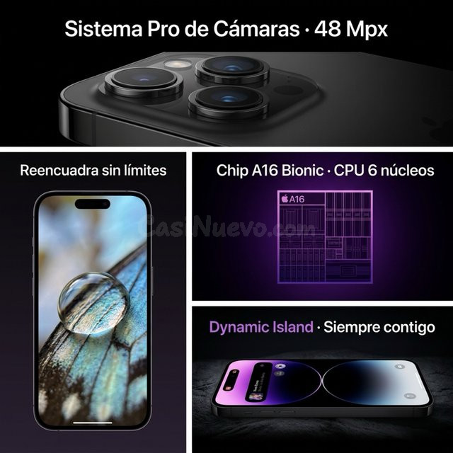 iPhone 14 Pro 6.1 Negro - foto 3