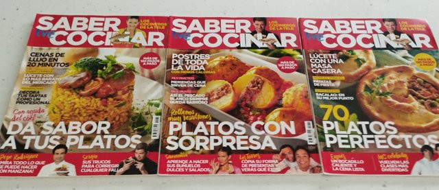 LOTE DE REVISTAS Y FICHAS DE COCINA (20 NÚMEROS)