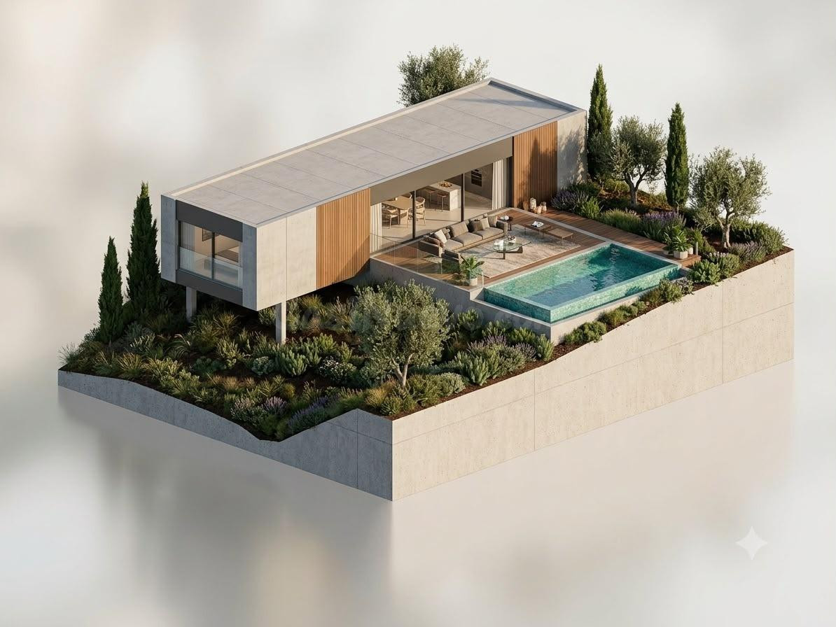 Terreno con licencia en una zona residencial tranquila para 