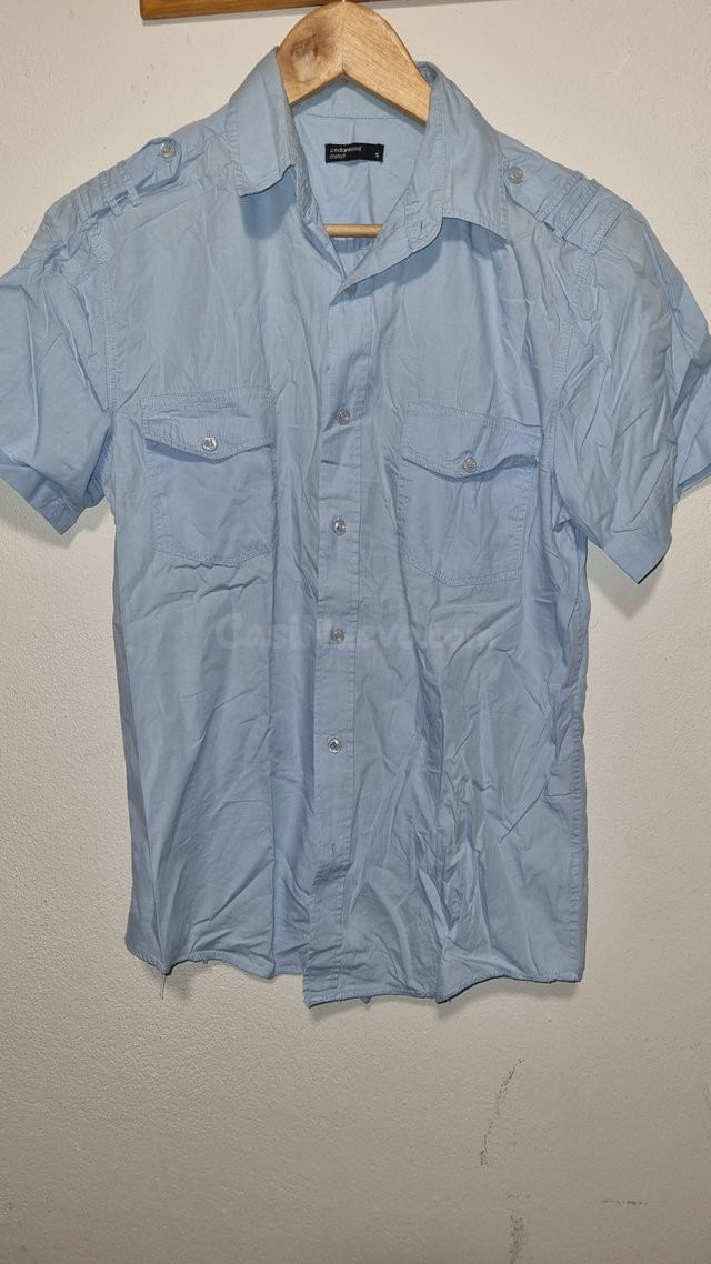 Camisa fresca azul manga corta Gijón - foto 2