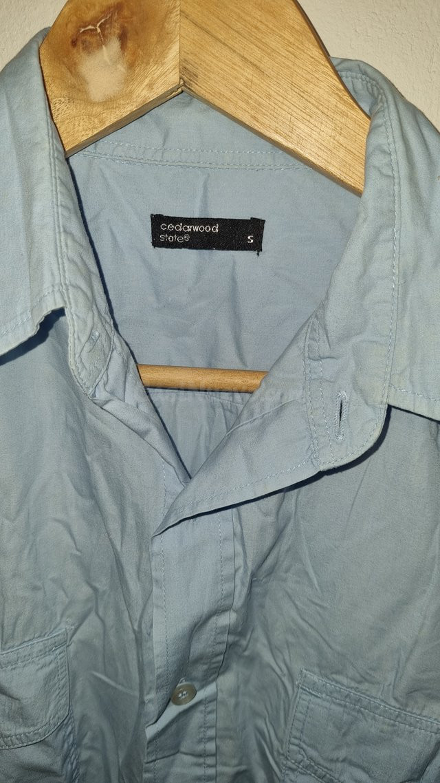 Camisa fresca azul manga corta Gijón - foto 3