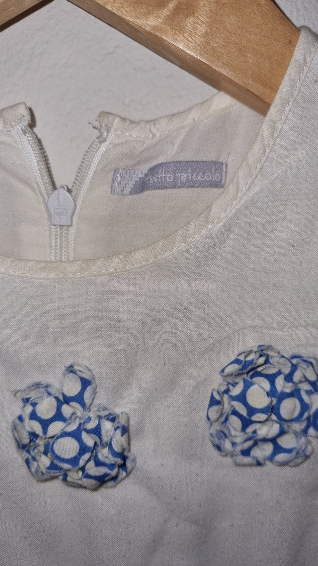 Vestido infantil floral azul para niñas en Gijón - foto 3