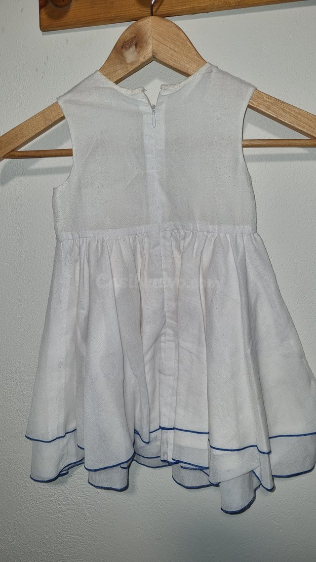 Vestido infantil floral azul para niñas en Gijón - foto 4