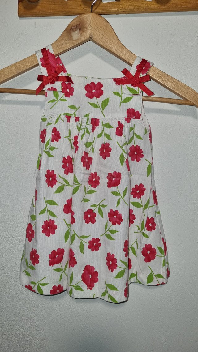 Vestido infantil floral rojo para niñas Gijón - foto 2