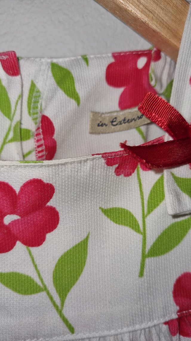 Vestido infantil floral rojo para niñas Gijón - foto 3