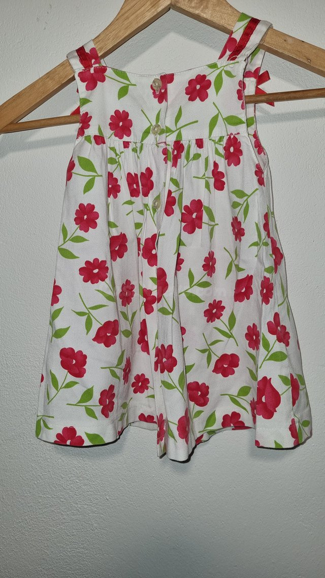 Vestido infantil floral rojo para niñas Gijón - foto 4