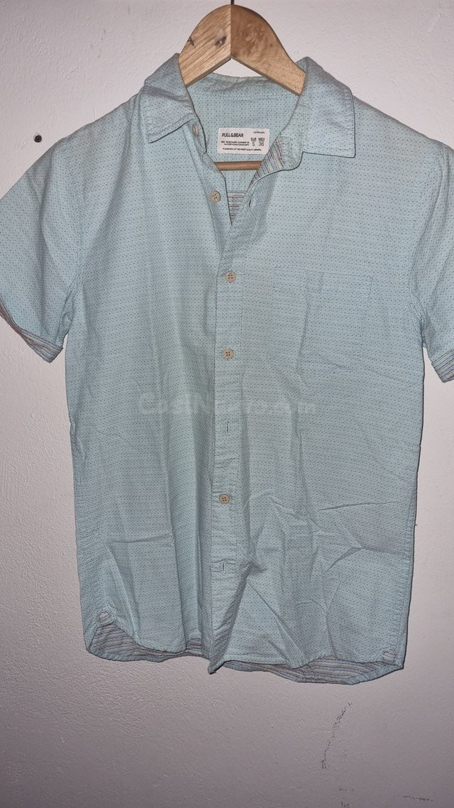 Camisa manga corta azul claro y blanco - Gijón - foto 2