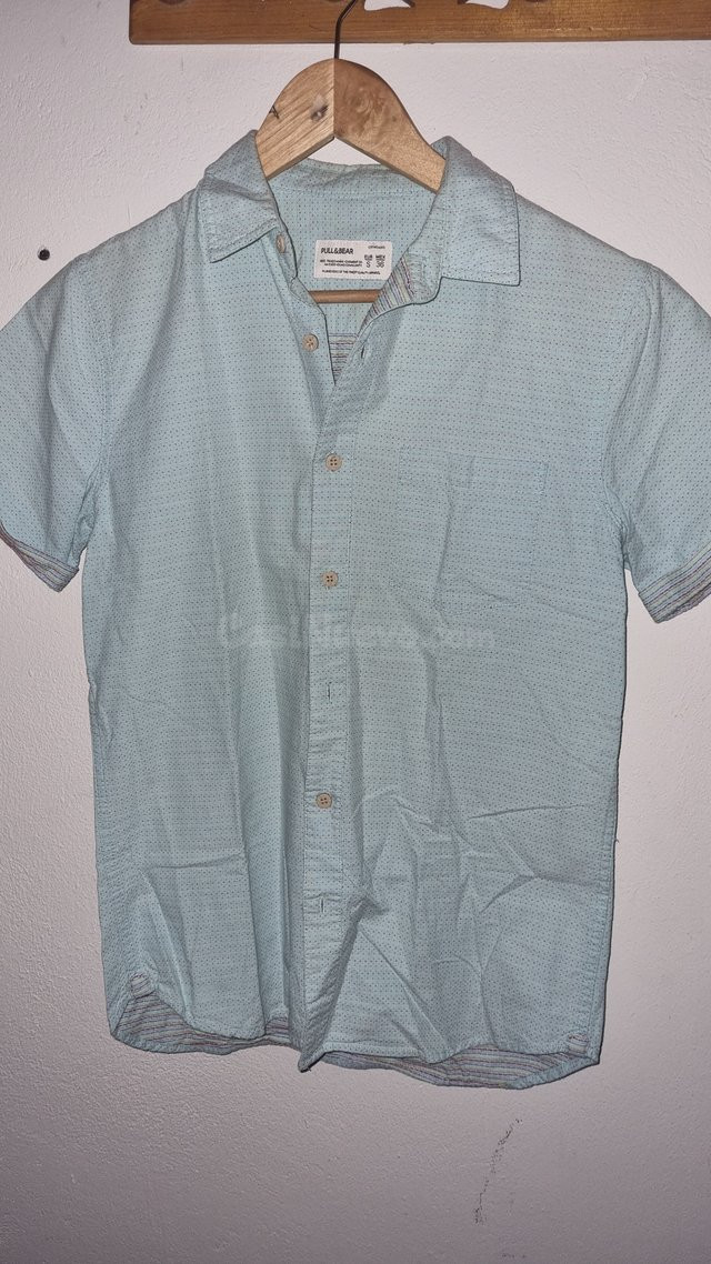 Camisa manga corta azul claro y blanco - Gijón - foto 3