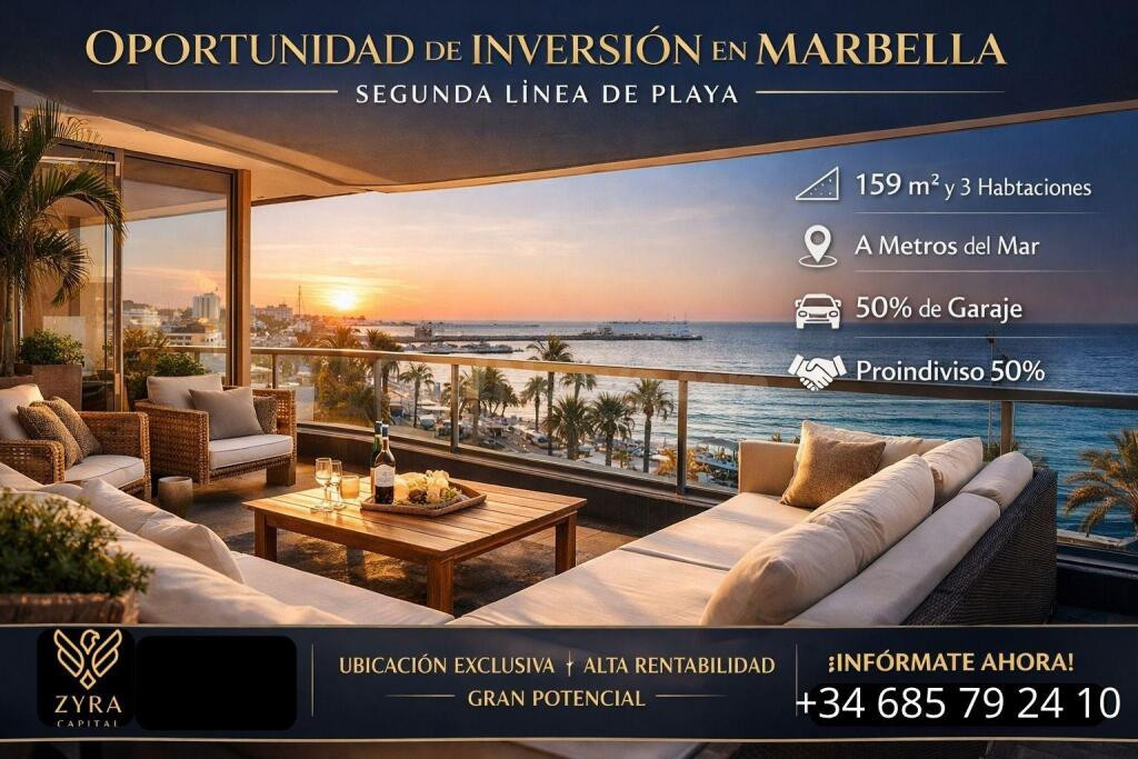 OPORTUNIDAD DE INVERSIÓN EN MARBELLA CENTRO– SEGUNDA LÍNEA D