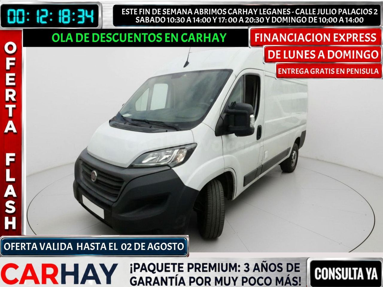 FIAT DUCATO 35 L2H2 Nat.Pow (100kW) EU6 D-temp GNC