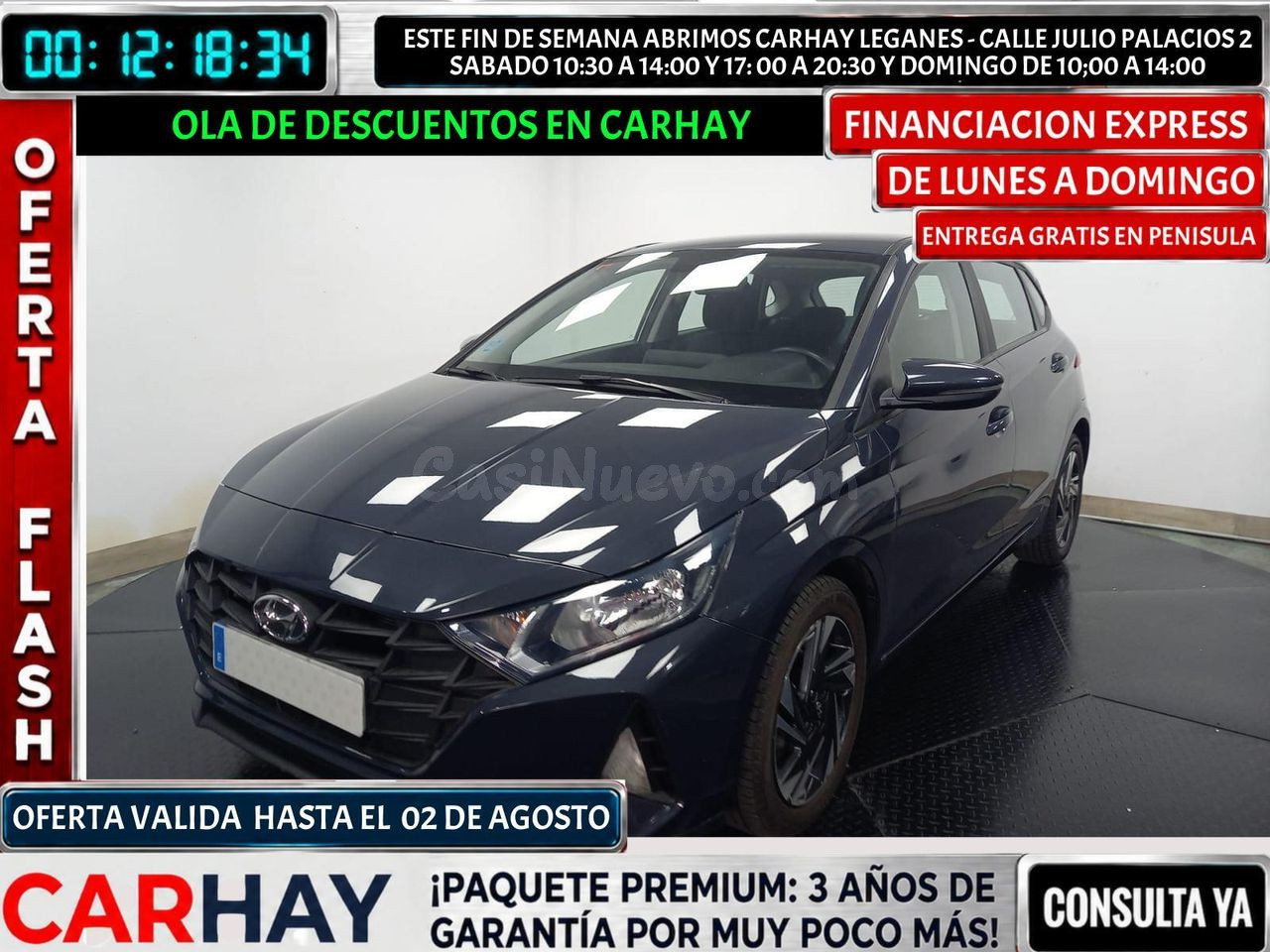 HYUNDAI I20 berlina con portón 1.2 MPI SLX