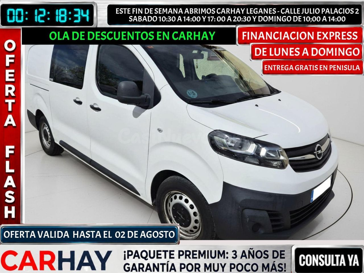 OPEL VIVARO 2.0  TDCI 122 CV - COMBI MIXTA 6 PLAZAS