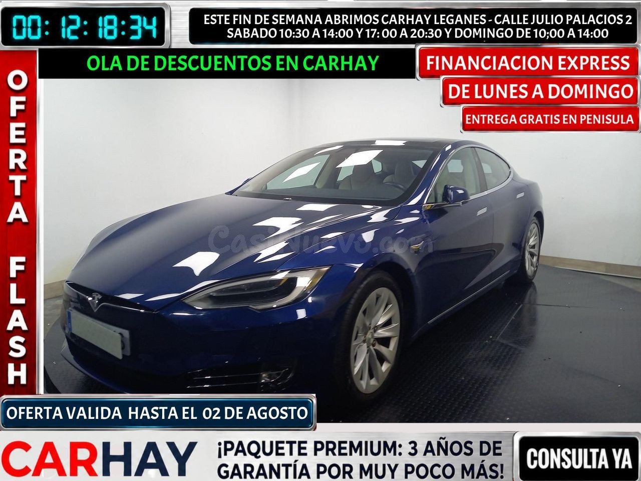 TESLA MODEL S 100D 4WD berlina con portón 345KW 5P