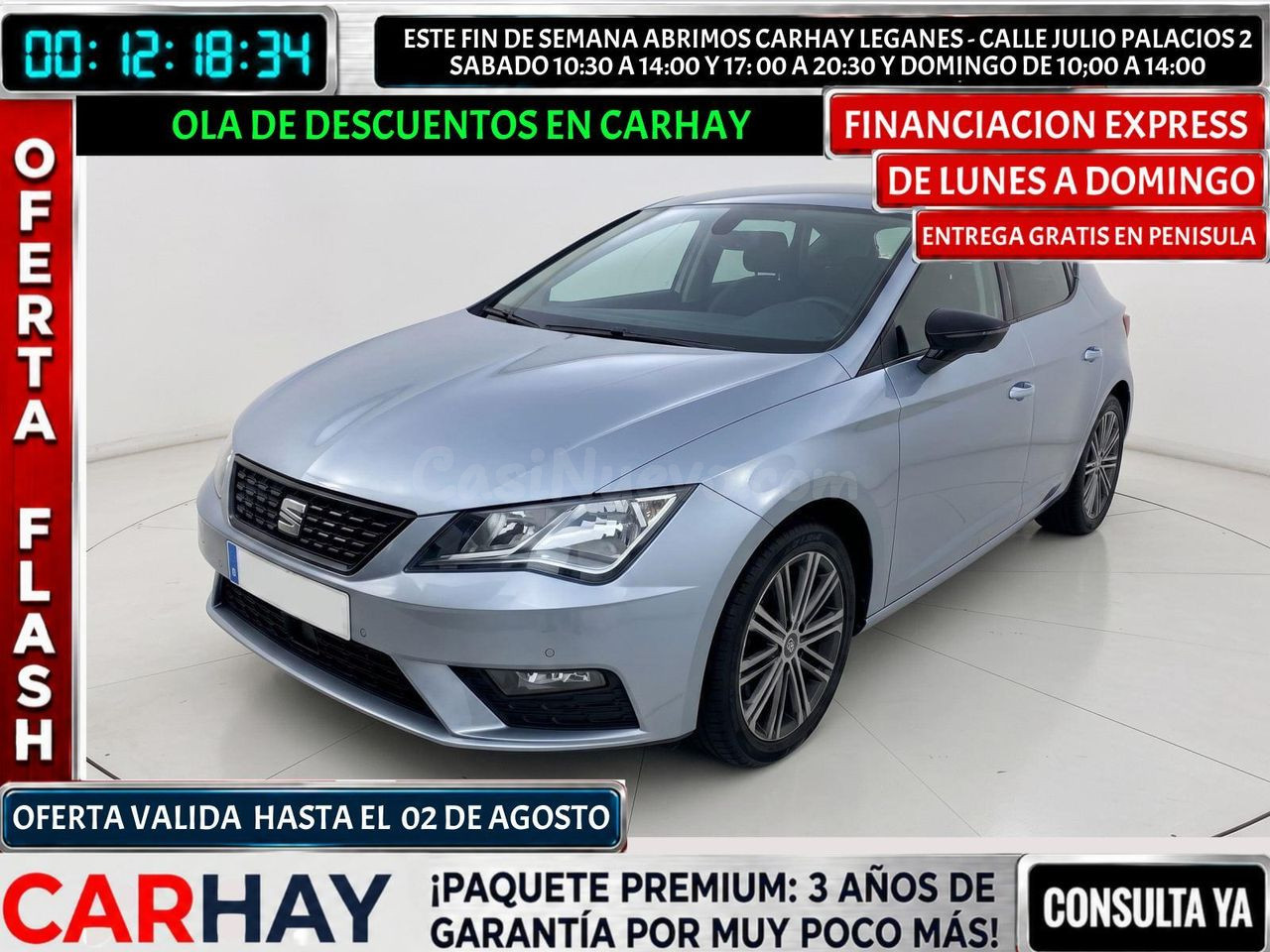 SEAT LEON 1.5 TGI 96kW DSG-7 S&S Xcellence