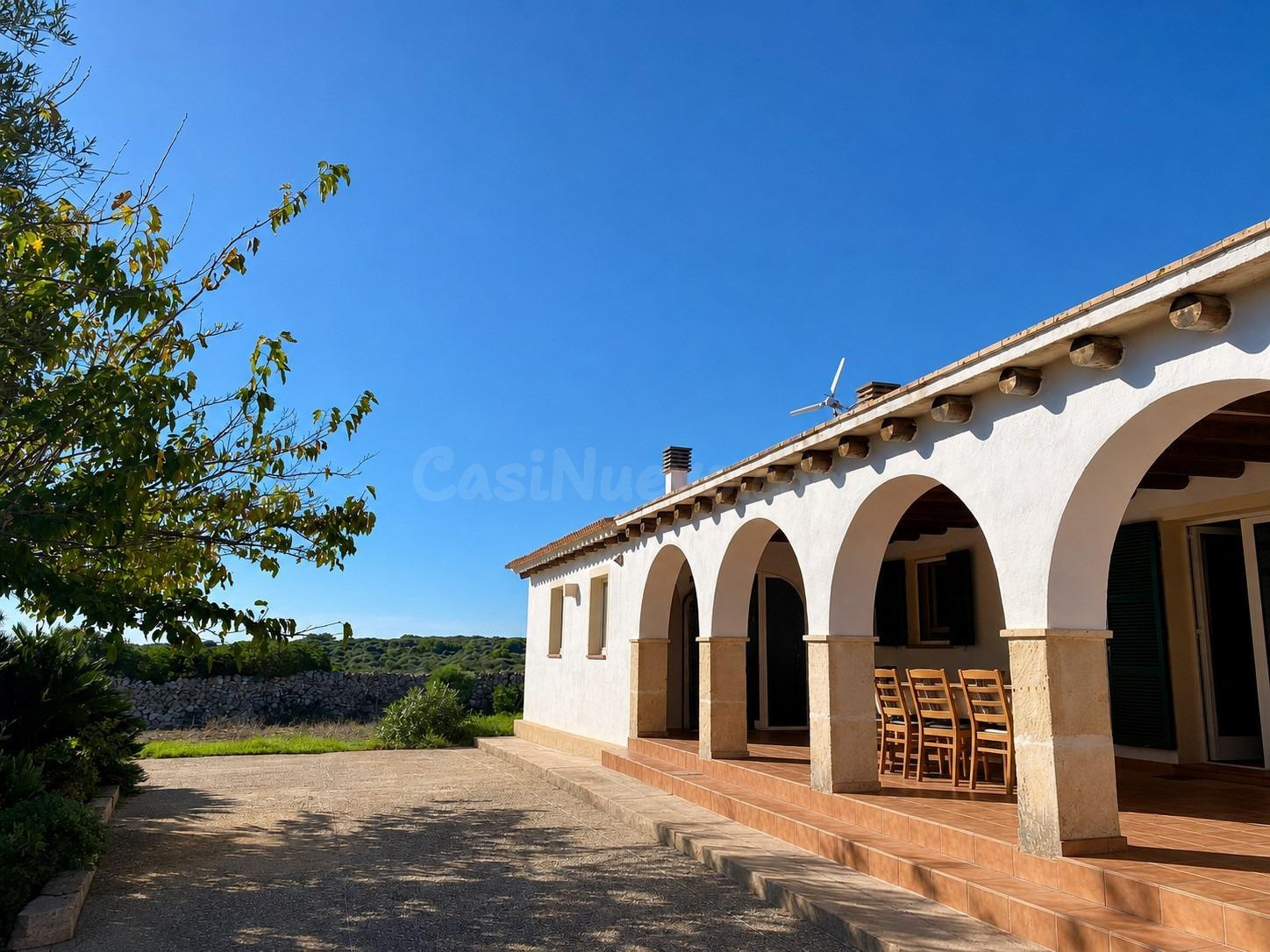 Casa de campo con amplio terreno y autonomía energética en Son Morell, Ciutadella