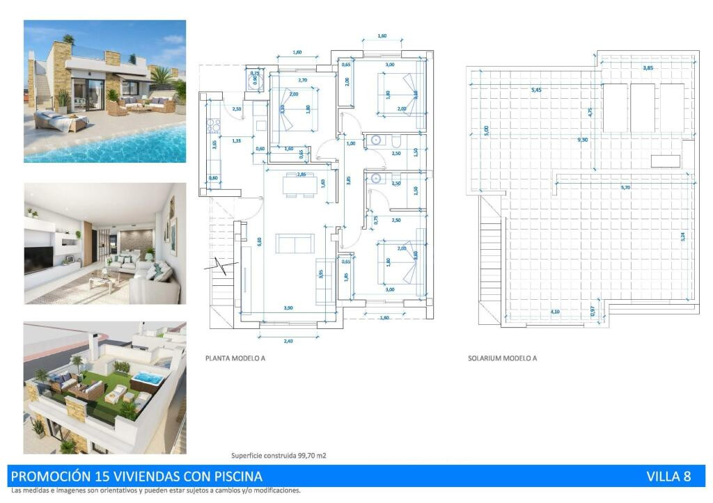 Villas de Obra Nueva con Piscina Privada en Oasis de La Mari - foto 3