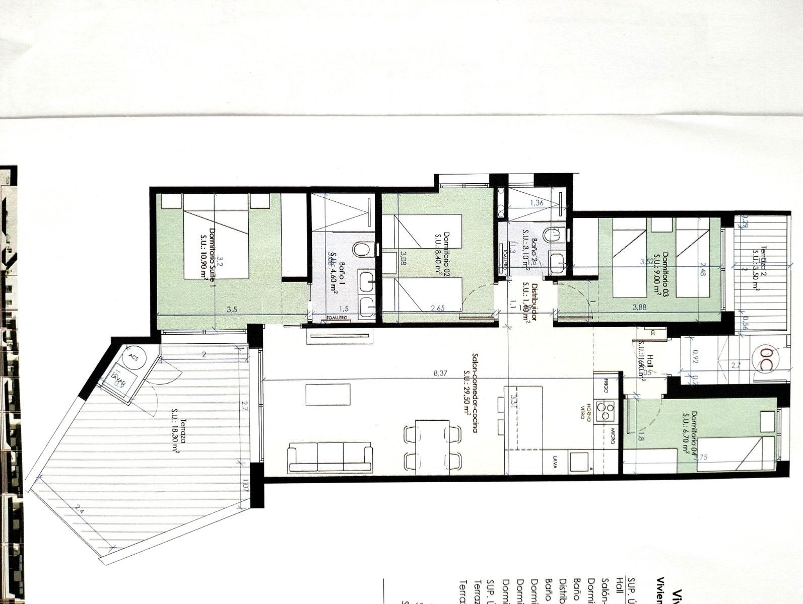 Piso 4 habitaciones 75m² en venta - Pueblo 4 - foto 2
