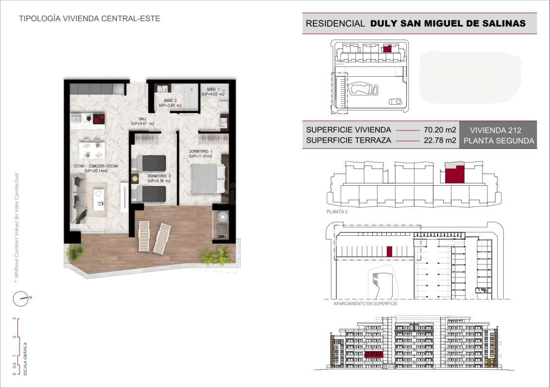 Apartamento 2 habitaciones 70m² en venta - Pueblo 9 - foto 3
