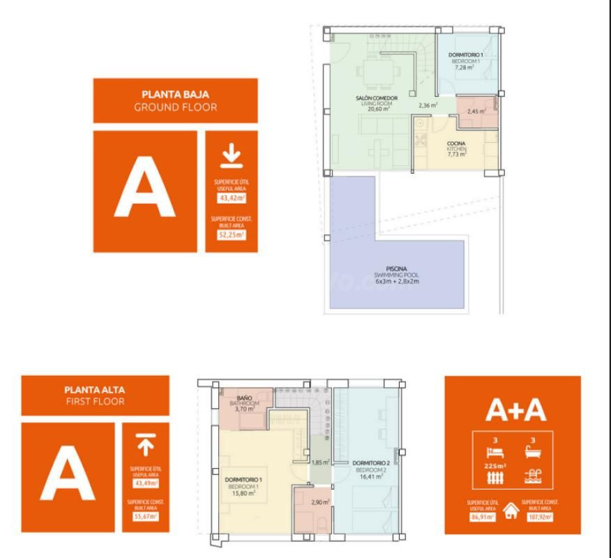 Adosado 3 habitaciones 107m² en venta - Avda. mediterraneo - foto 3