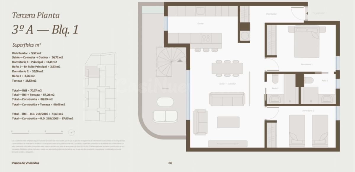 Apartamento 2 habitaciones 69m² en venta - Centro - foto 3