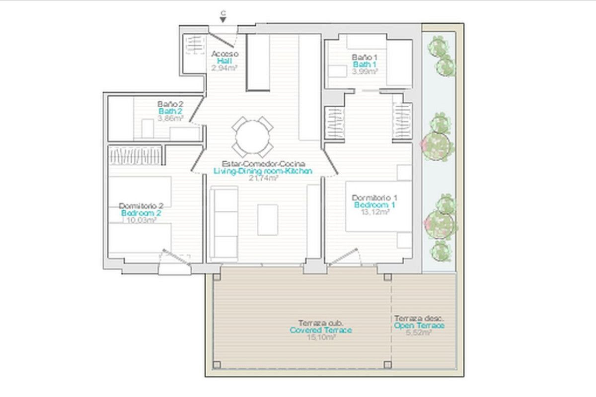Adosado 2 habitaciones 90m² en venta - Playa setla mirarrosa - foto 5