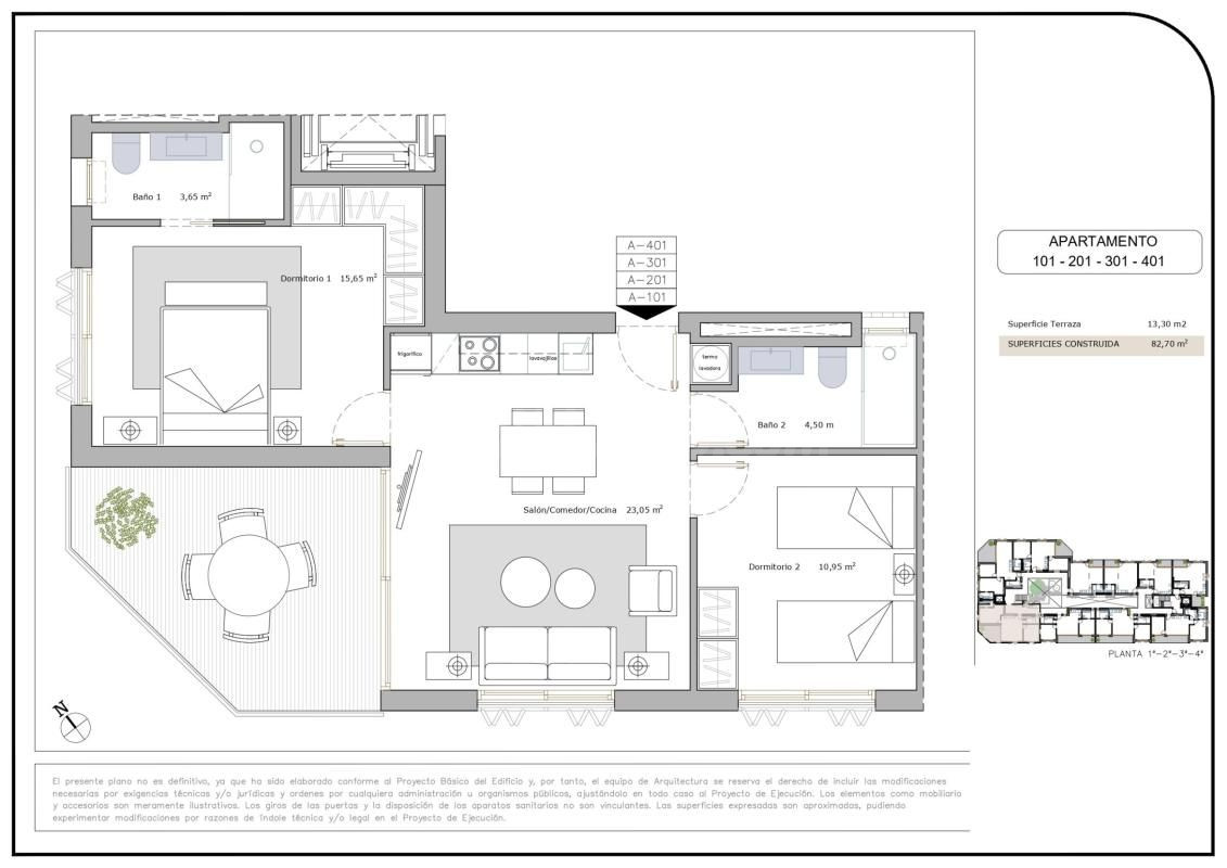 Apartamento 2 habitaciones 73m² en venta - Los Cuarteros - foto 5
