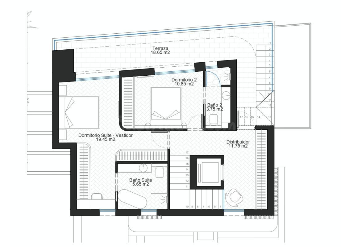 Villa 3 habitaciones 280m² en venta - Cala medina - foto 18