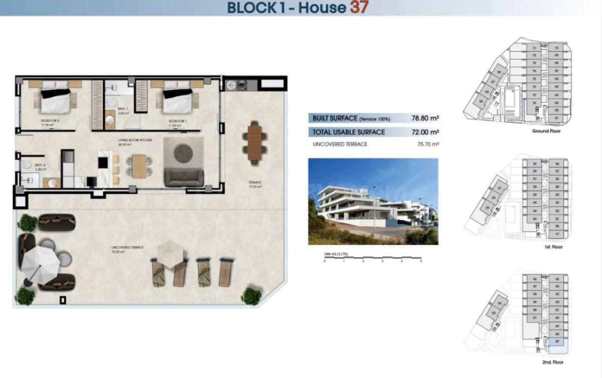Apartamento 2 habitaciones 78m² en venta - El pinet - foto 10
