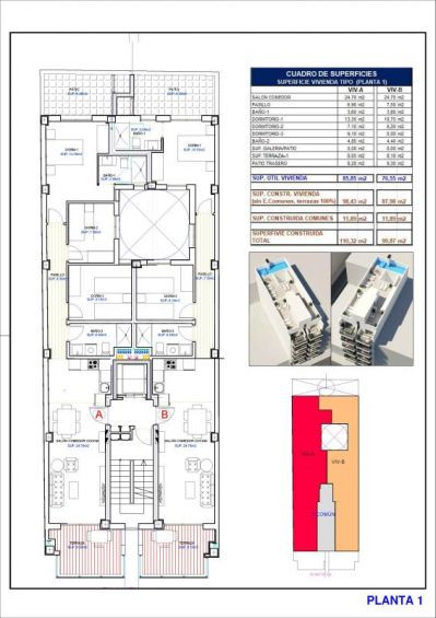 Apartamento 3 habitaciones 110m² en venta - Estacion de auto - foto 14