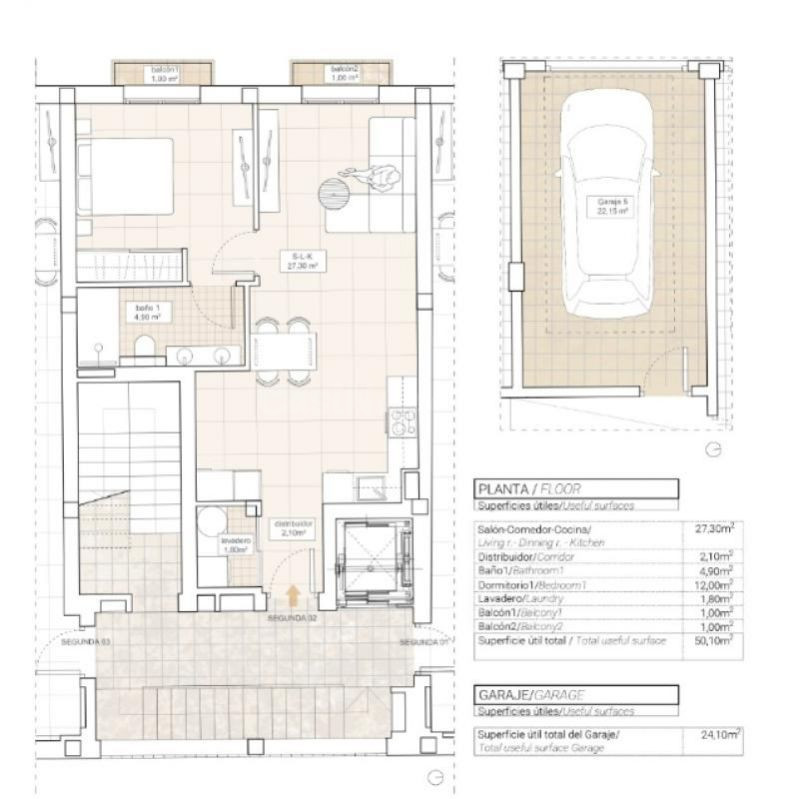 Apartamento 3 habitaciones 95m² en venta - Pueblo 6 - foto 2