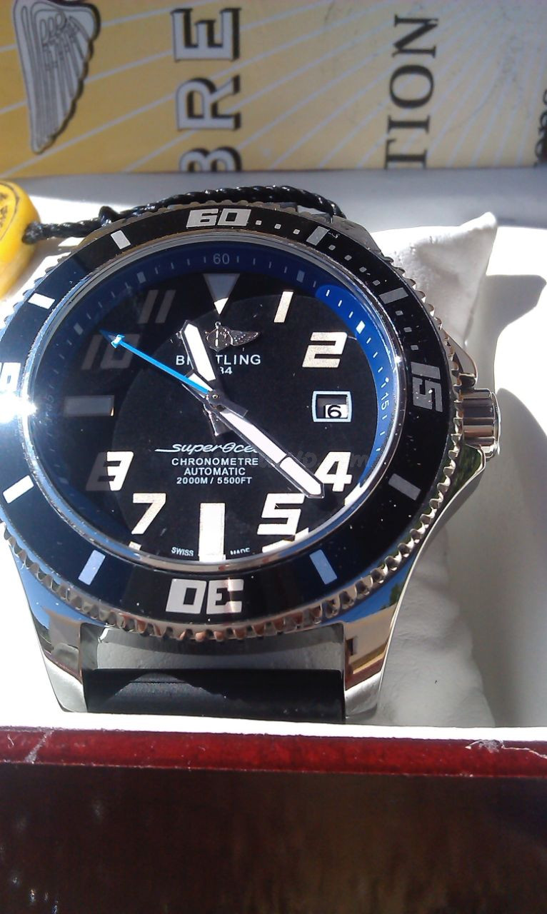 Breitling Superocean Abyss 42mm caja pulida bisel cerámico - foto 3