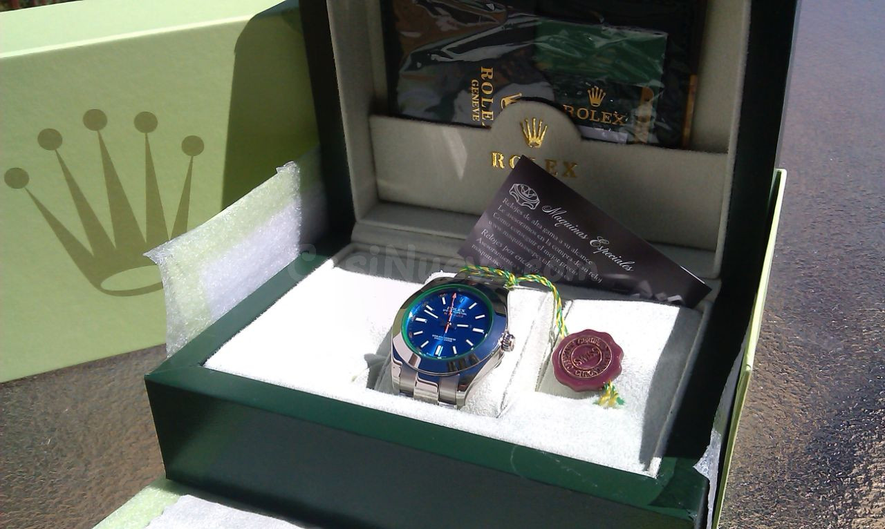 Rolex Milgauss edición cristal tintado verde - foto 5