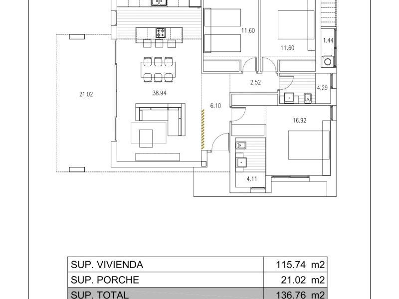 Villa 3 habitaciones 136m² en venta - Los Balcones - Los Alt - foto 3