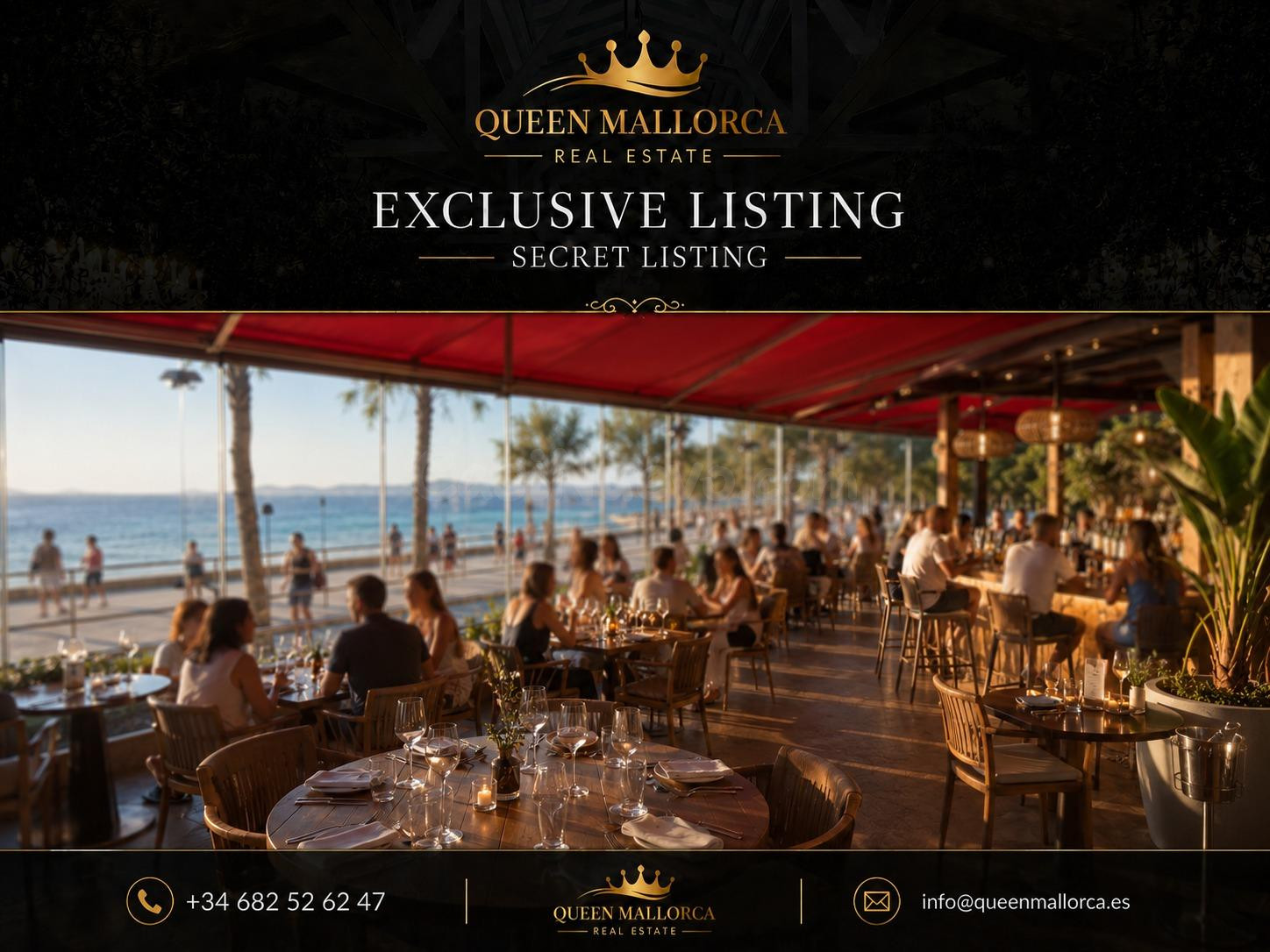 EXCLUSIVO OFF-MARKET | Restaurante en traspaso en primera línea de Mar en Playa de Palma