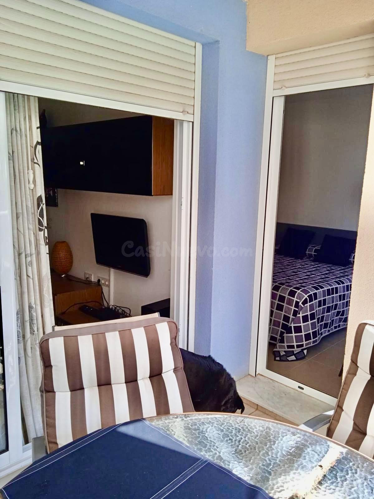 Apartamento con terraza y piscina junto al Golf de Playa Ser - foto 7