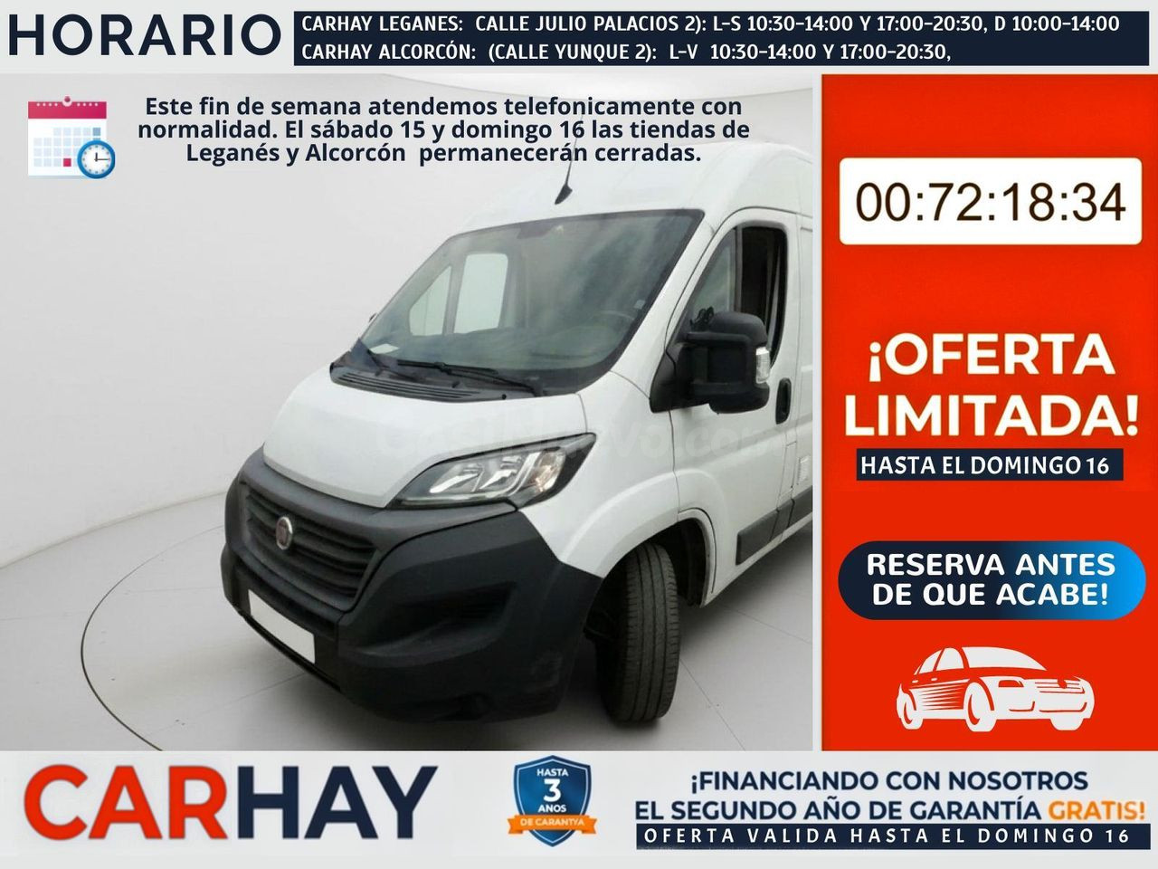 FIAT DUCATO 35 L2H2 Nat.Pow (100kW) EU6 D-temp GNC