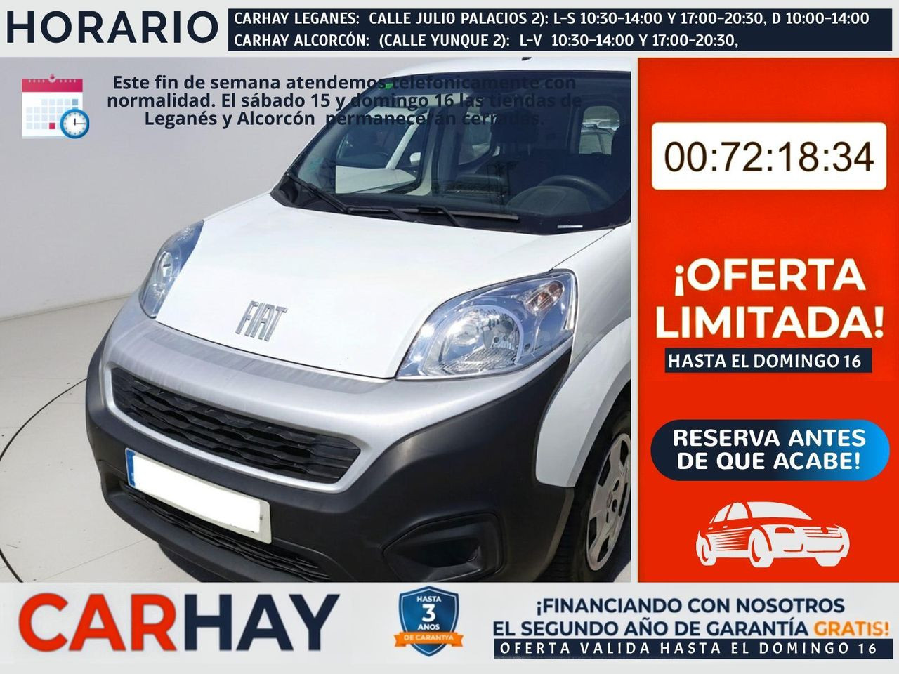 FIAT FIORINO Combi SX 1.3 Multijet de 80 CV 5 plazas