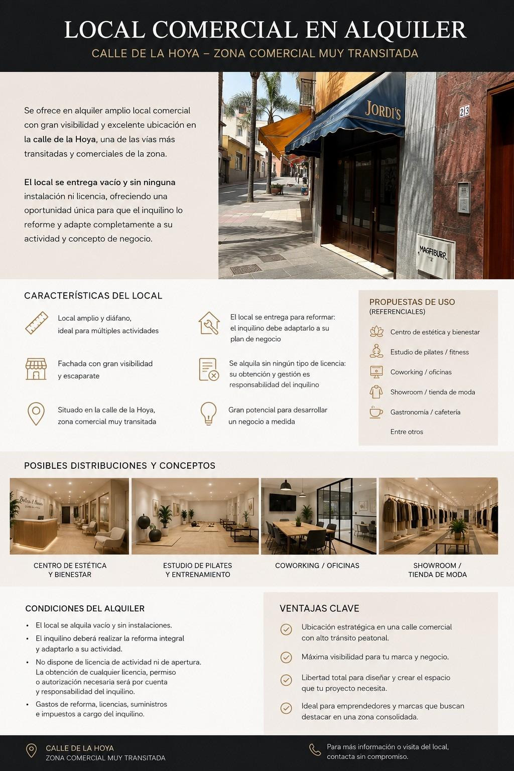 ¡DA VIDA A TU PRÓXIMO NEGOCIO EN CALLE DE LA HOYA! - foto 2