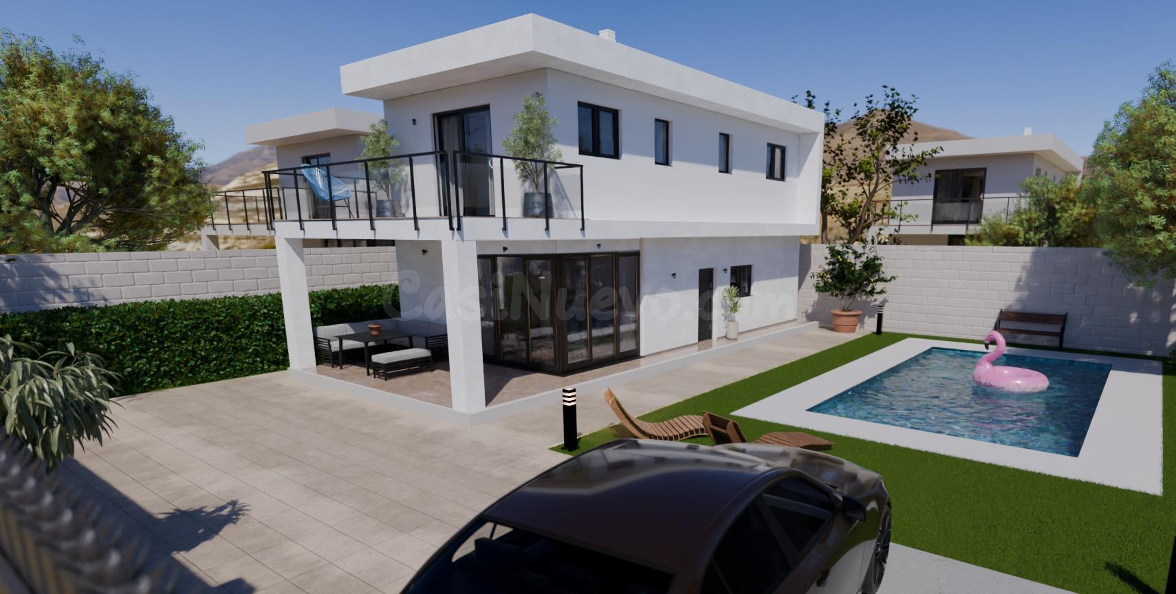 Exclusiva villa de obra nueva en Gran Alacant con piscina privada