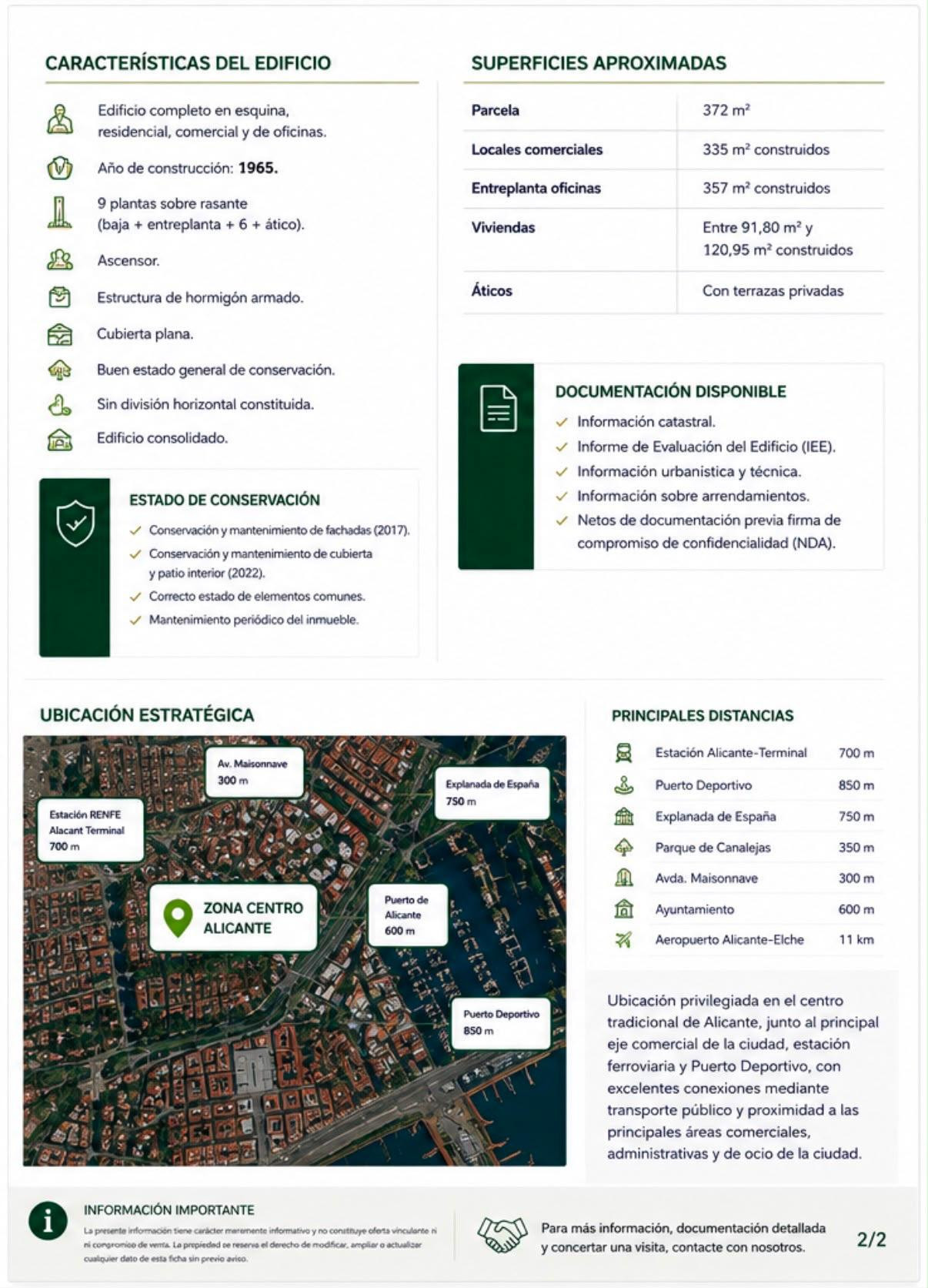 EDIFICIO COMPLETO EN VENTA EN EL CENTRO DE ALICANTE – OPORTUNIDAD PARA INVERSORES - foto 3