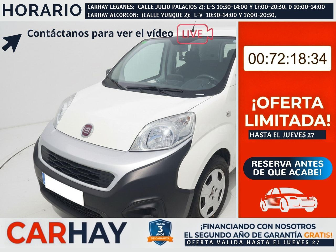 FIAT FIORINO Combi SX  1.3 Multijet de 80 CV 5 plazas