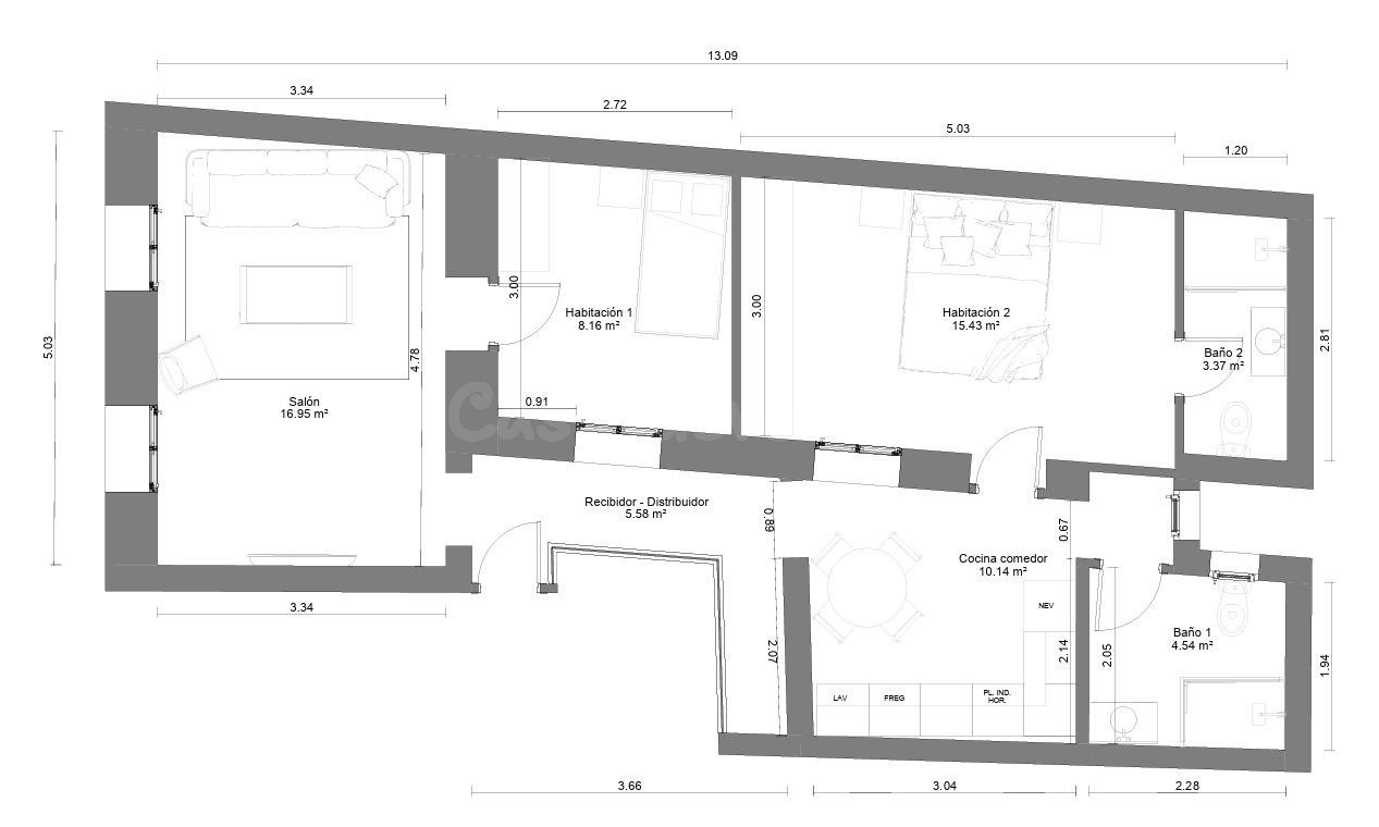 Magnífica vivienda exterior con balcón y trastero - foto 5