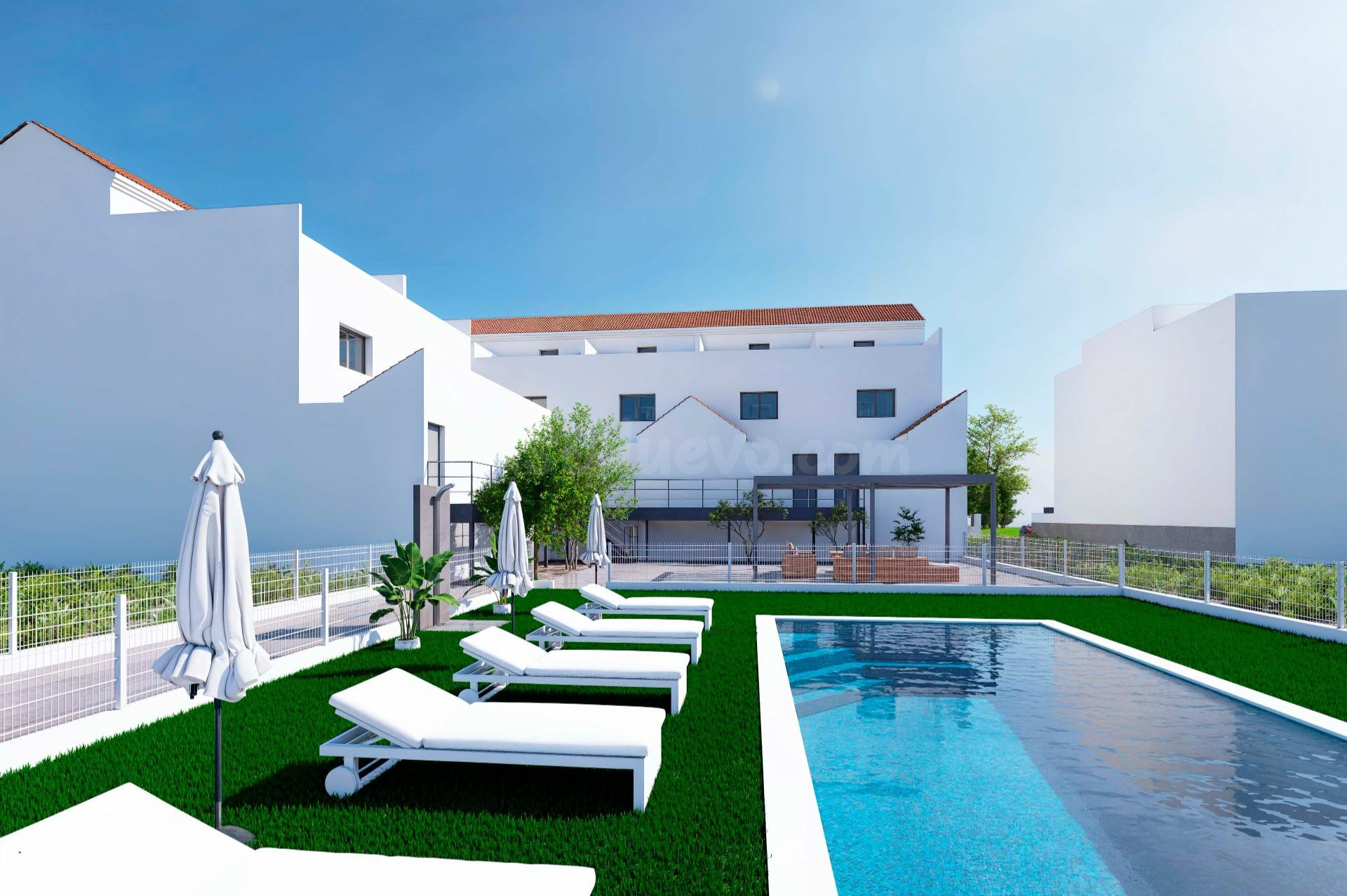 Modernas casas adosadas con solárium y sótano en Rafal, Alic - foto 2